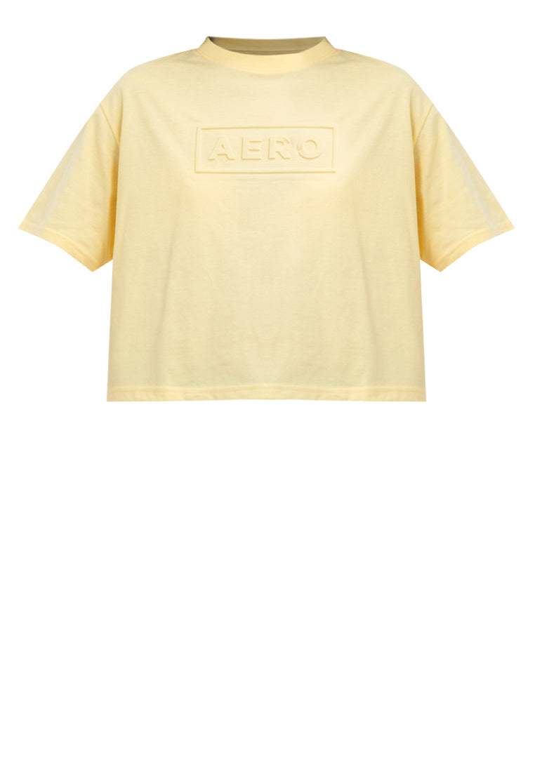 EMBOSSED LOGO BOXY TEE