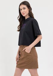GRADIENT LOGO BOXY TEE Black