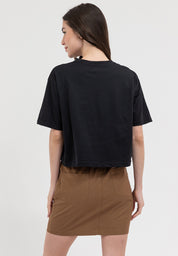 GRADIENT LOGO BOXY TEE Black