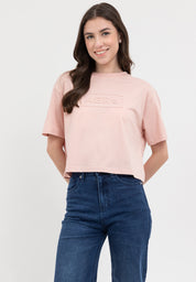 EMBOSSED LOGO BOXY TEE