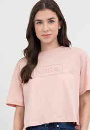 EMBOSSED LOGO BOXY TEE
