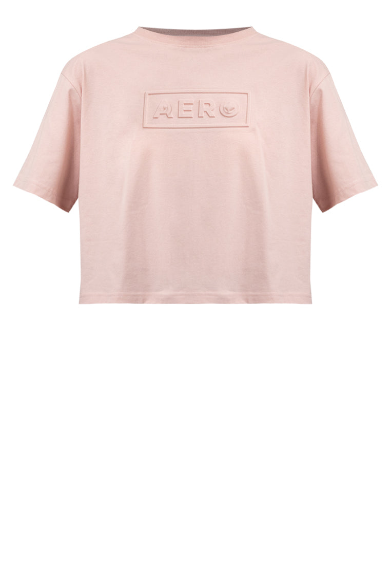 EMBOSSED LOGO BOXY TEE