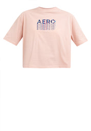 GRADIENT LOGO BOXY TEE  Evening Sand