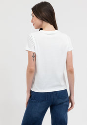 NEW YORK APPLIQUE TEE White