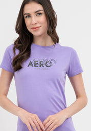 OVERLAPPING LOGO DESIGN TEE Violet Tulip