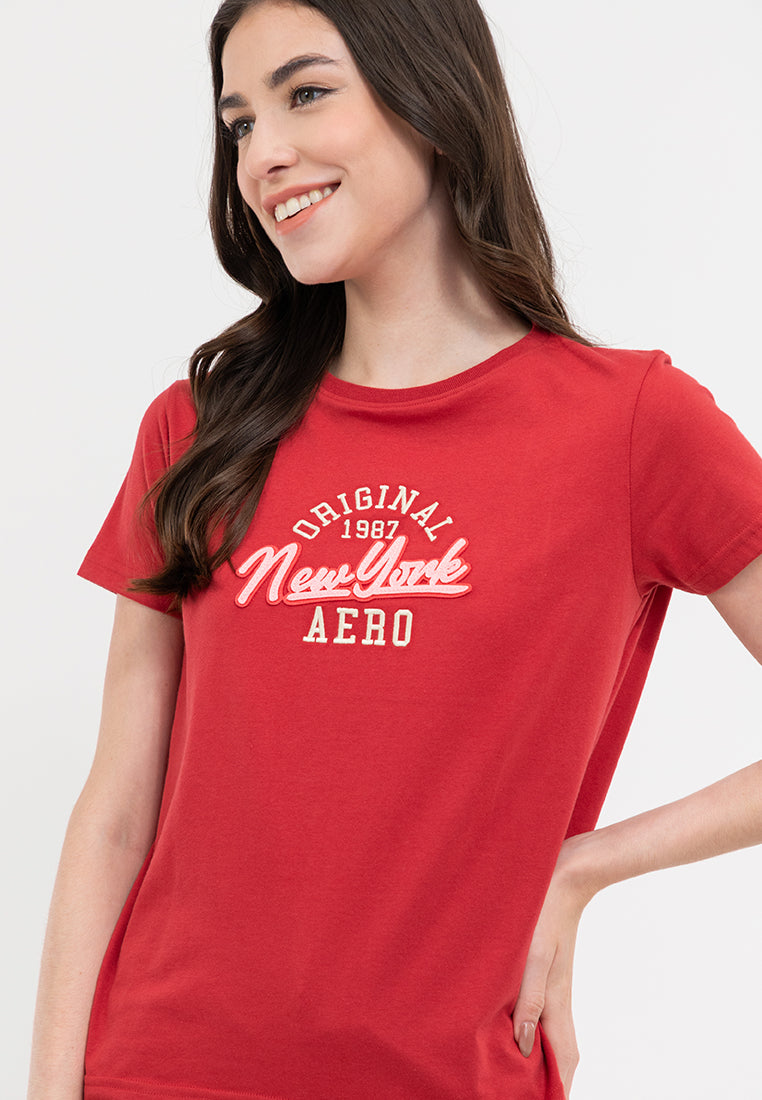 NEW YORK APPLIQUE TEE  Chili Pepper
