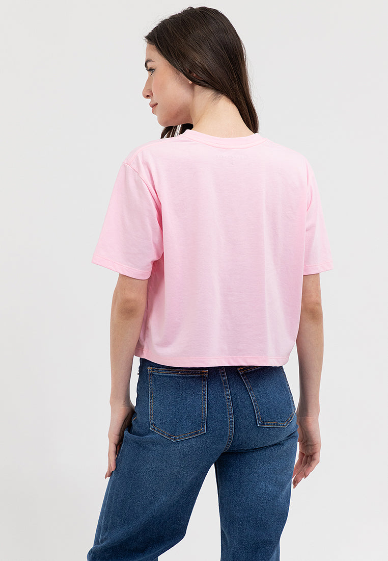 SCRIPT LOGO BOXY TEE Orchid Pink
