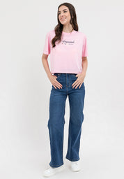 SCRIPT LOGO BOXY TEE Orchid Pink
