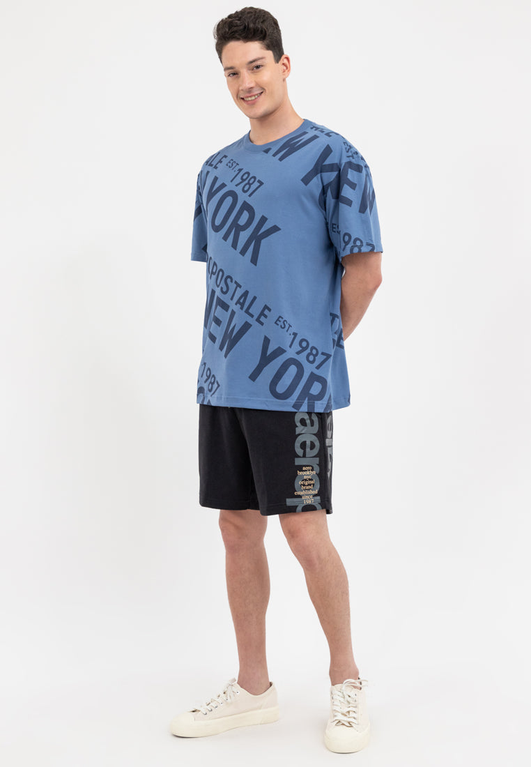 NEW YORK AOP LOOSE TEE
