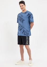NEW YORK AOP LOOSE TEE