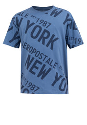 NEW YORK AOP LOOSE TEE