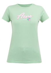 APPLIQUE LOGO AND MINI FLORAL GRAPHIC TEE