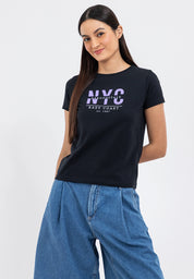APPLIQUE NYC LOGO TEE