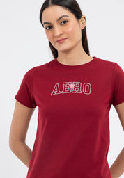 LOGO AND ROSE GRAPHIC TEE