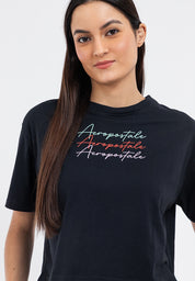 EMBROIDERED LOGO BOXY TEE