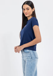 FLORAL AND LOGO TEE