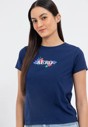 FLORAL AND LOGO TEE