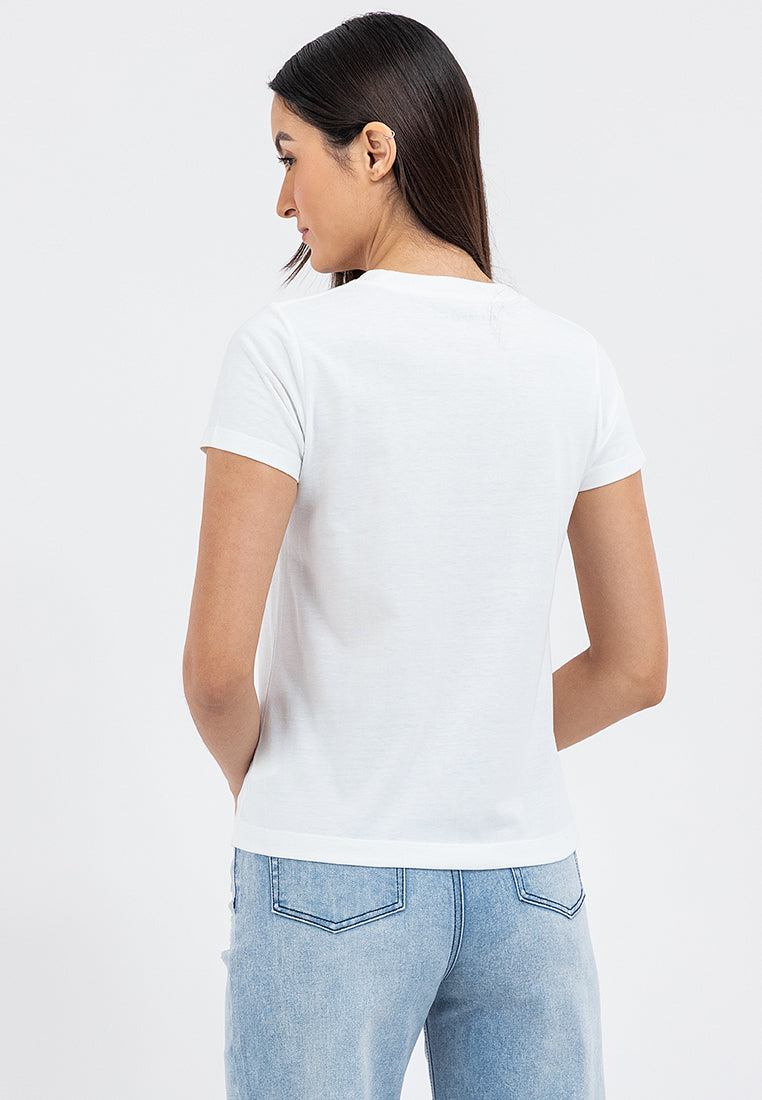 Embroidered Design Graphic Tee