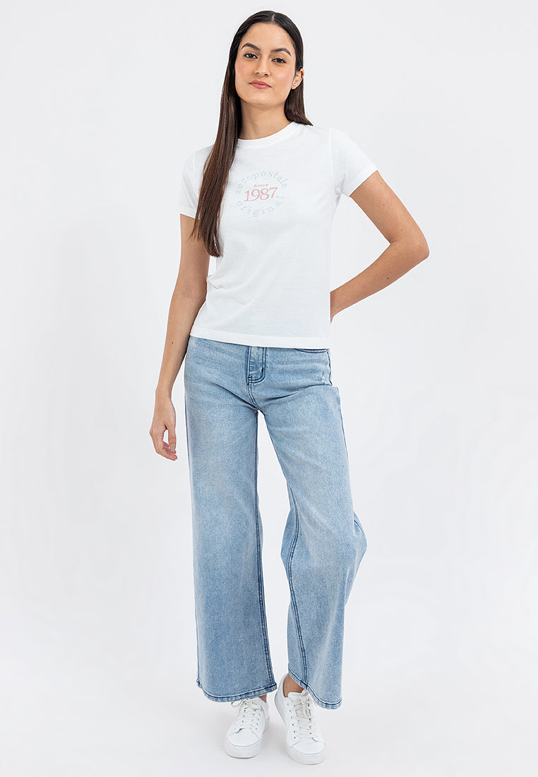 Embroidered Design Graphic Tee