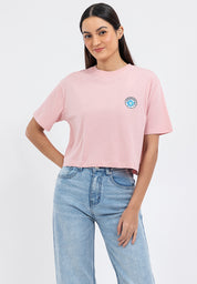 FLORAL PATCH BOXY TEE