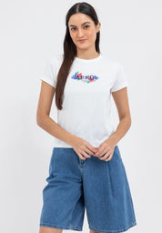 FLORAL AND LOGO TEE