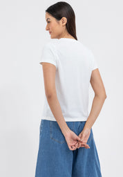 FLORAL AND LOGO TEE