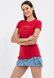 TWO-TONED LOGO TEE