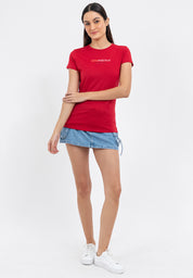 TWO-TONED LOGO TEE