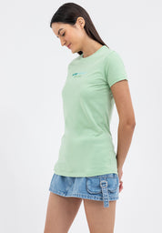 TWO-TONED LOGO TEE