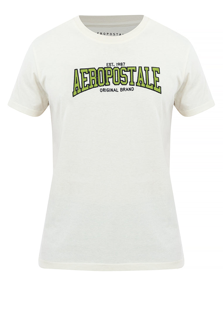 APPLIQUE AND EMBROIDERED LOGO TEE