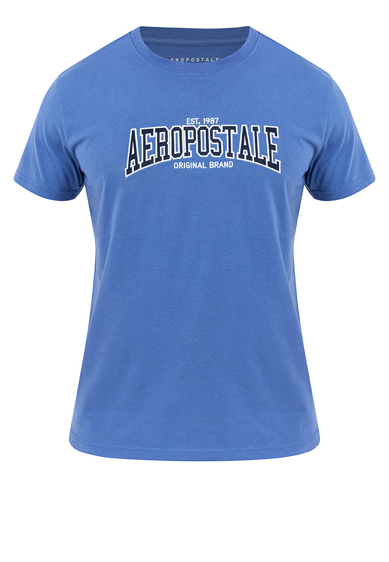 APPLIQUE AND EMBROIDERED LOGO TEE