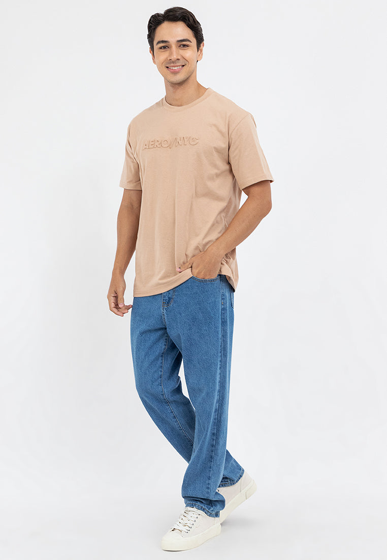 EMBOSSED LOGO DESIGN TEE