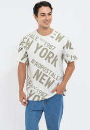 NEW YORK AOP LOOSE TEE