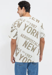NEW YORK AOP LOOSE TEE