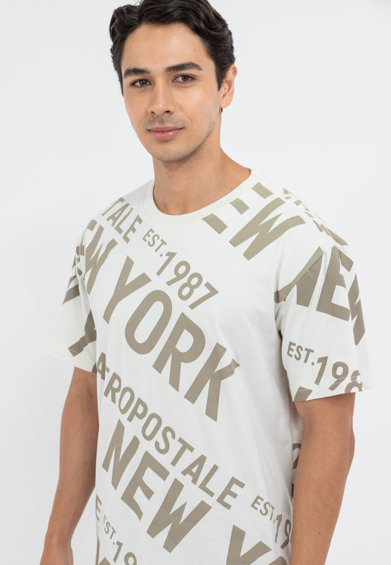 NEW YORK AOP LOOSE TEE
