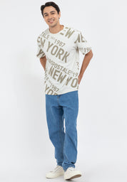 NEW YORK AOP LOOSE TEE