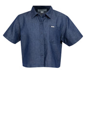 Chambray Short Sleeve Top