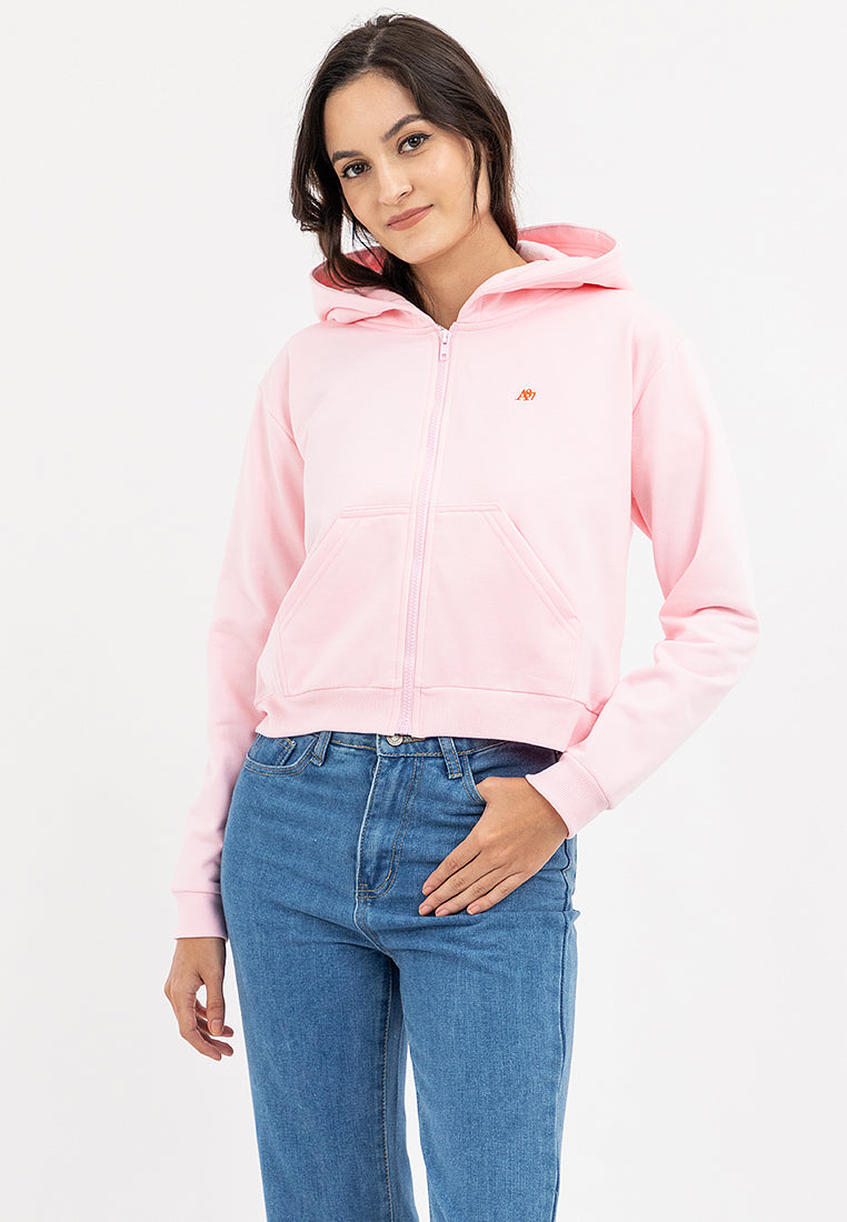 Semi Crop Zip Up Hoodie