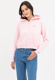 Semi Crop Zip Up Hoodie