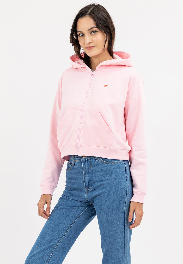 Semi Crop Zip Up Hoodie