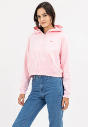 Semi Crop Zip Up Hoodie