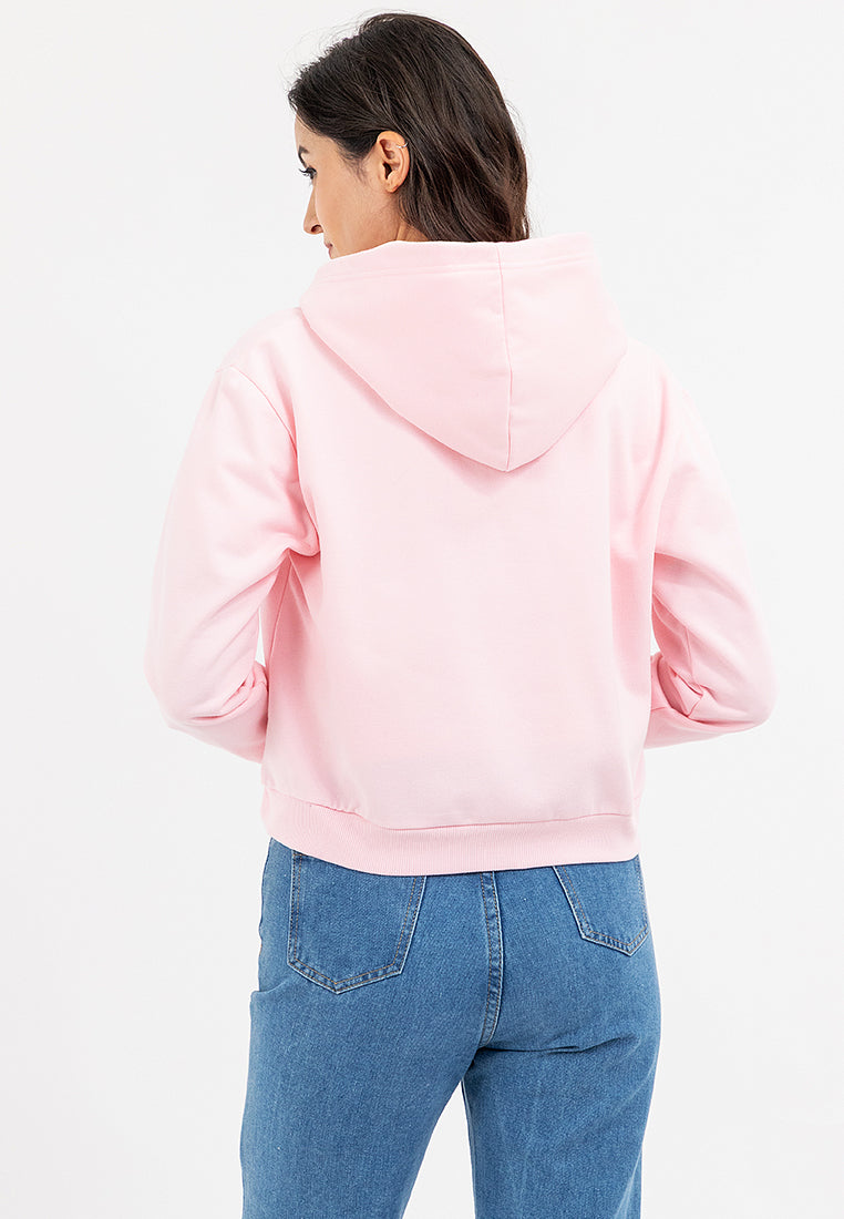 Semi Crop Zip Up Hoodie