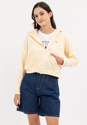 Semi Crop Zip Up Hoodie