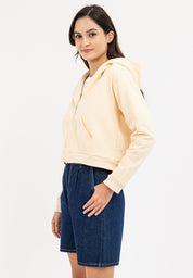 Semi Crop Zip Up Hoodie