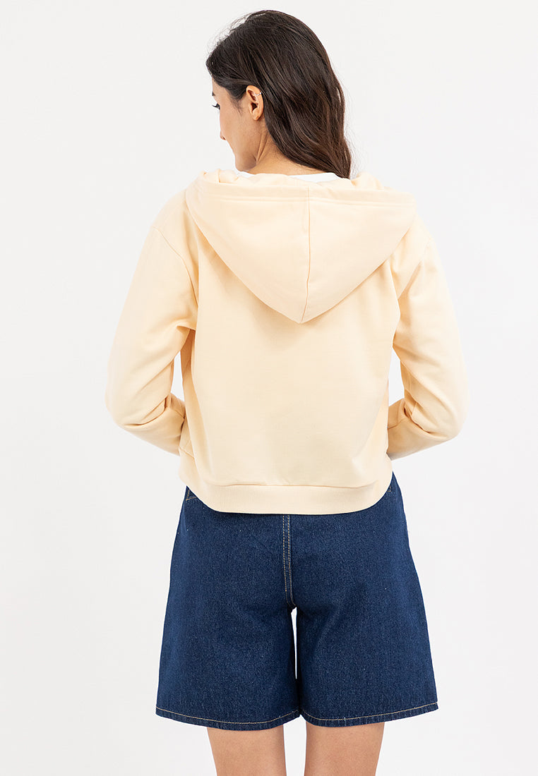 Semi Crop Zip Up Hoodie