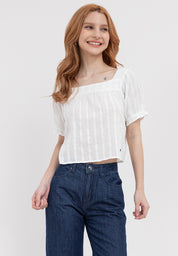Square Neck Puff Sleeve Top