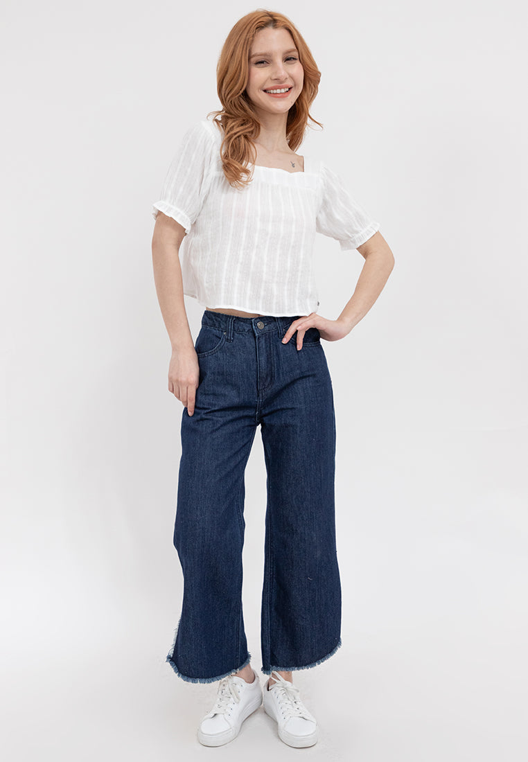 Square Neck Puff Sleeve Top