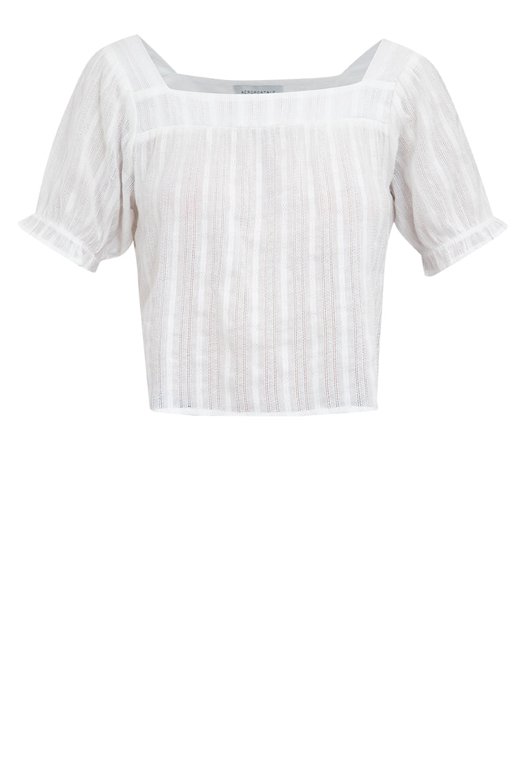 Square Neck Puff Sleeve Top