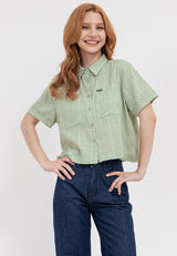 Button Down Short Sleeve Top