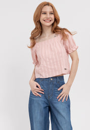 Square Neck Puff Sleeve Top